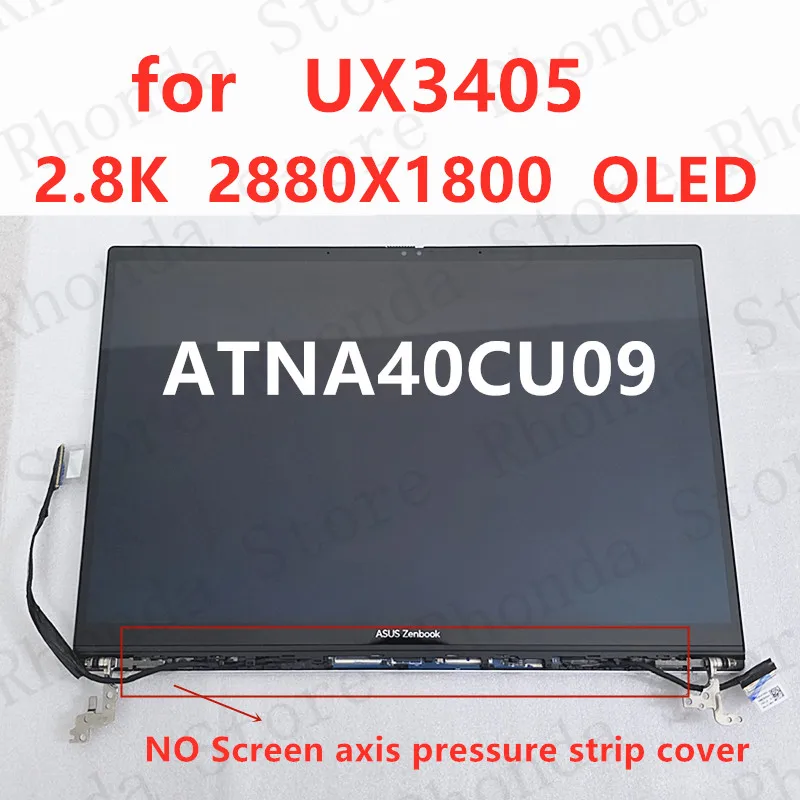 for Asus Zenbook 14 OLED UX3405CA ux3405 OLED Touch Screen Digitizer Matrix OLED screen 2.8K ATNA40CU09