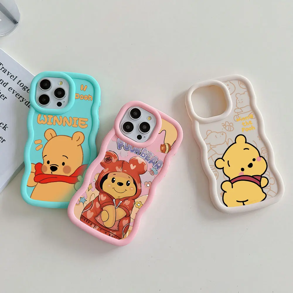 Cartoon Winnie Pooh Phone Case for OPPO A5 A7 A9 A15 A16K A17 A31 A38 A53 A54 A55 A57 A58 A74 A76 A78 A79 A92 A98 4G 5G Cover