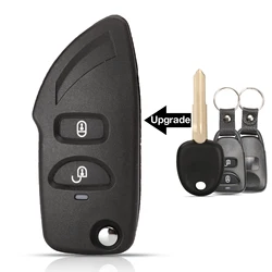 jingyuqin Case Upgrade Modified Car Key Shell case For Hyundai Coupe Galloper Tucson Elantra kia Morning Visto Cerato Rio