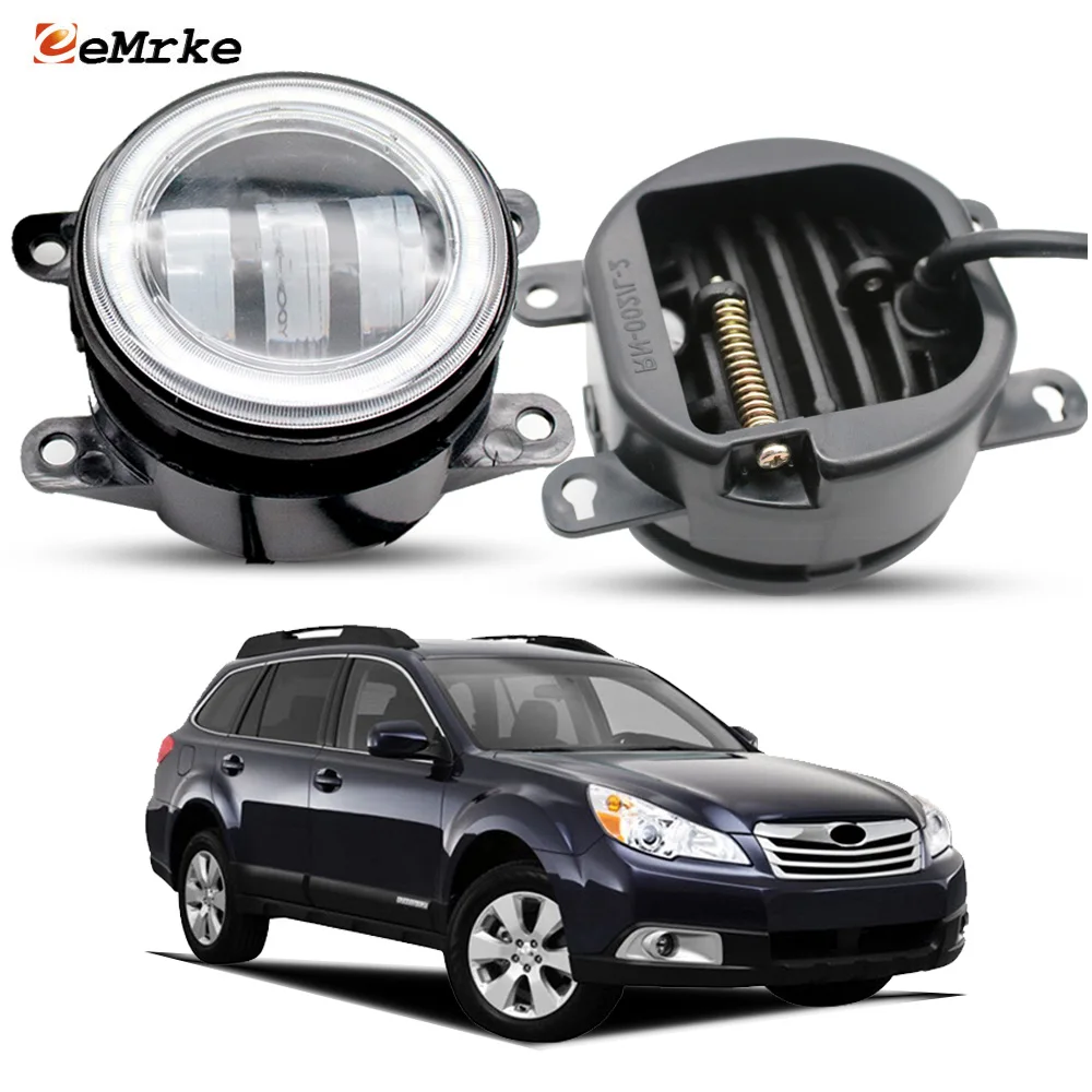 

Led Fog Lights White + Yellow 40W / Angel Eyes Halo DRL For Subaru Outback 2.5i 3.6R North America USA Type 2010 2011 2012