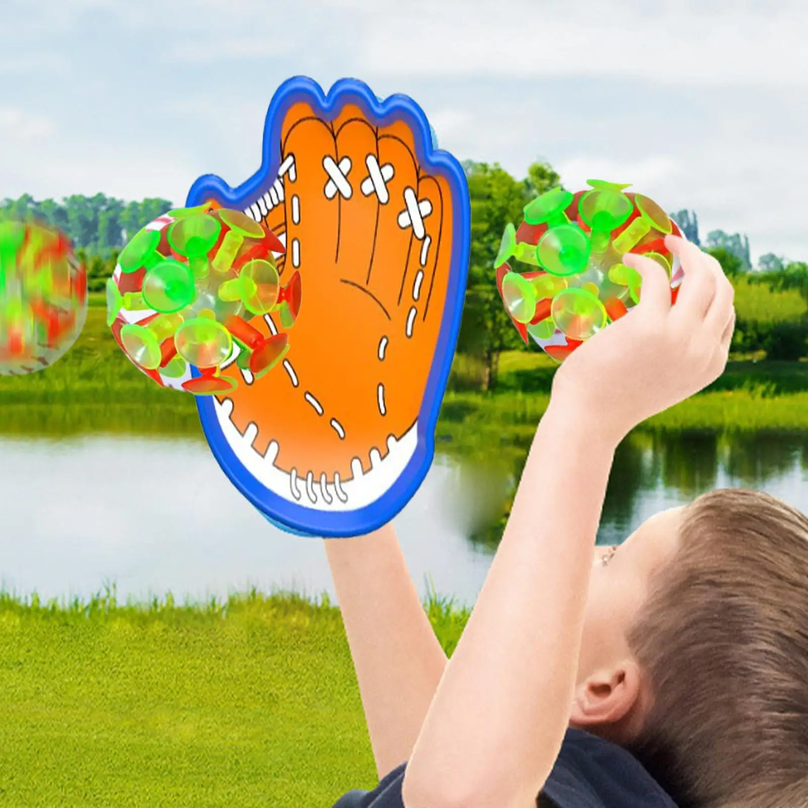 Toss And Catch Ball Set Interactive Outdoor Games Interactive Sports Toy For Teens Adults Backyard Garden Living Room Bedroom