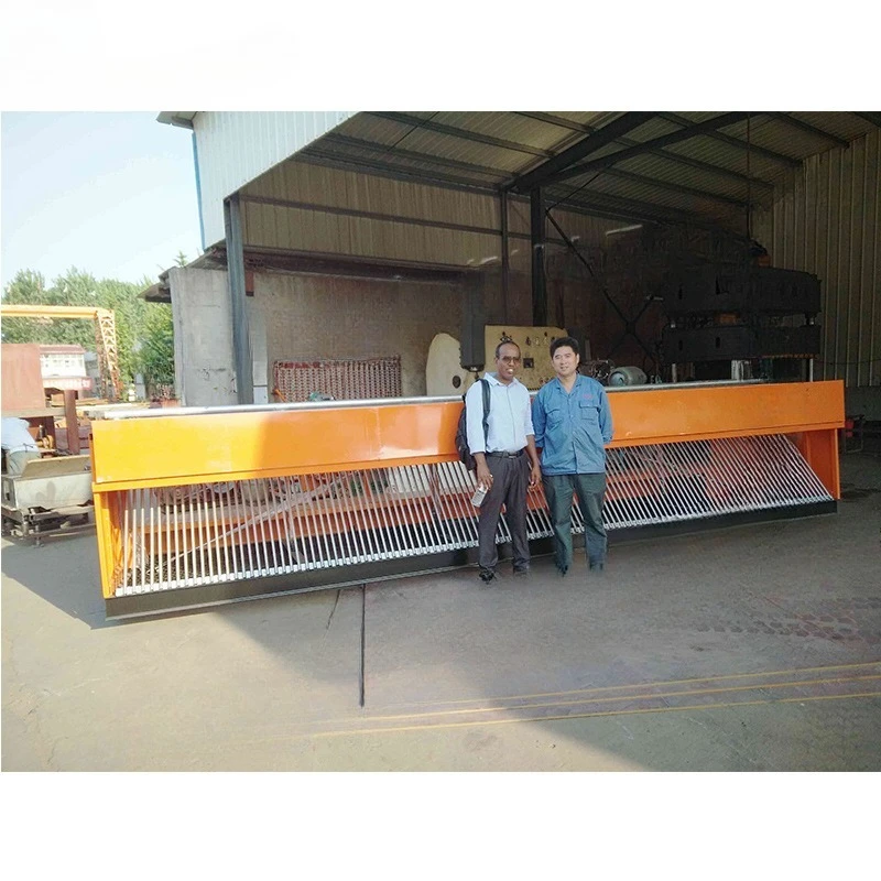 Automatic road scraping and paving machine