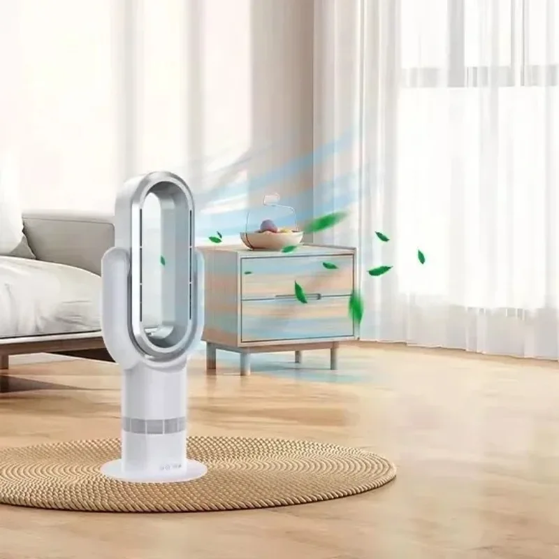 Dual Function Bladeless Tower Fan Heater Combo 1650W Four Season Use Cool Heat Factory Supply Brand New