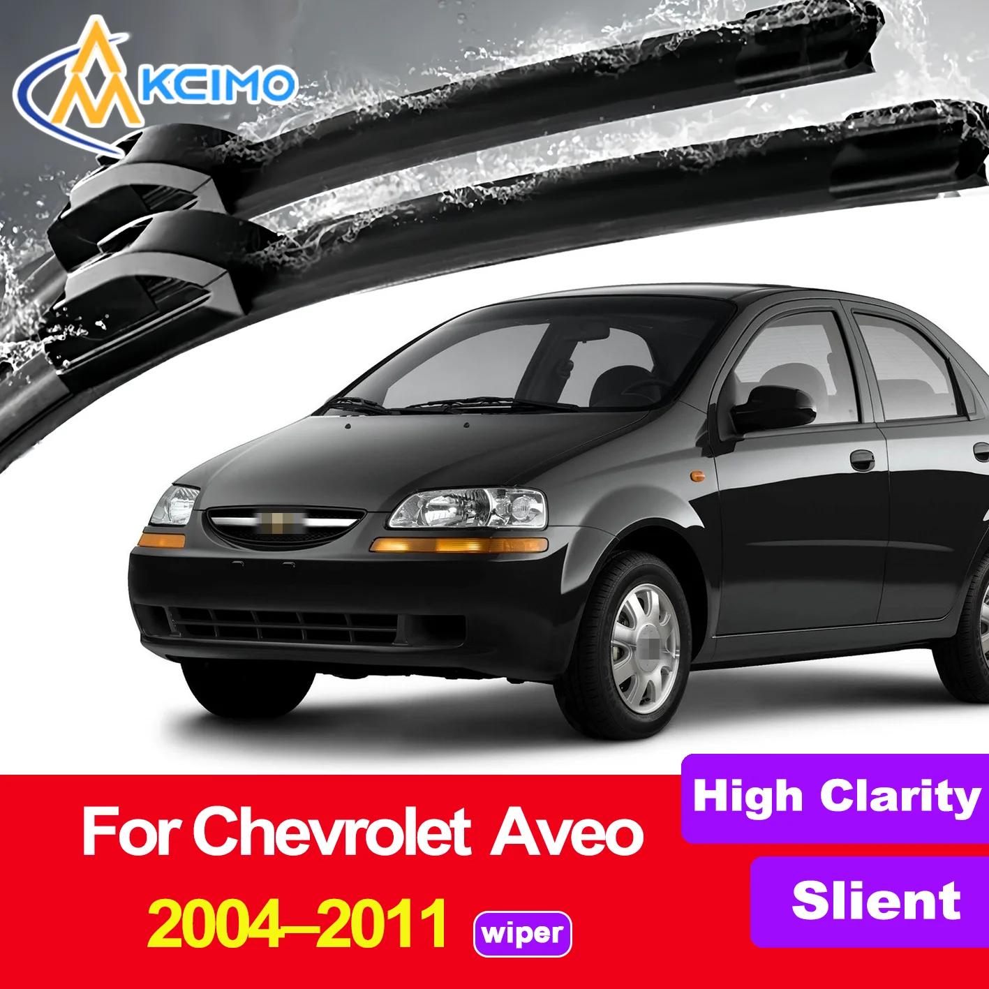 

KCIMO Universial New 2PCS Wiper Blades for Chevrolet Aveo T200/T250 2004-2011 Chevrolet Kalos/Chevrolet Lova/Chevrolet Nexia/Dae