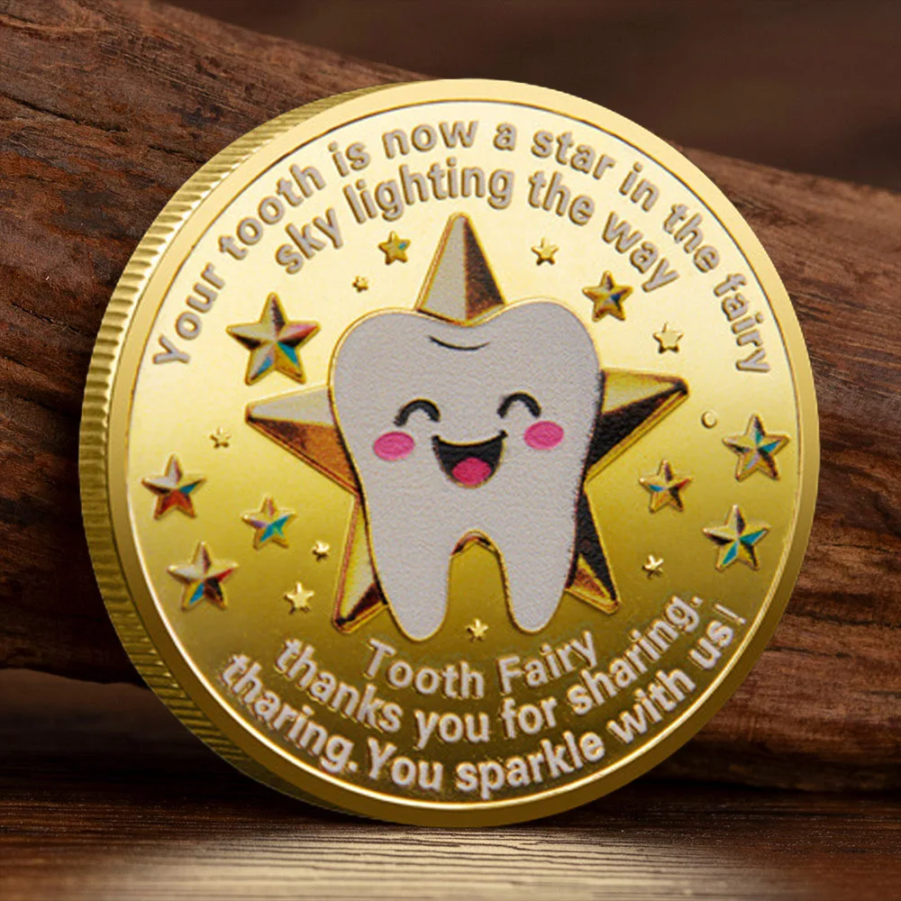 Tooth Fairy Thanks You for Sharing Souvenir Coin Gold Plated Sky Lighting The Way Collection Coin