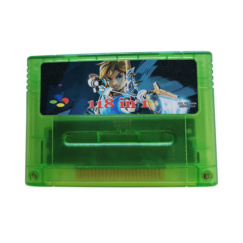 118 في 1 SNES Multi Super Nintendo Game Cartridge 16 بت بطاقة الألعاب EU PAL