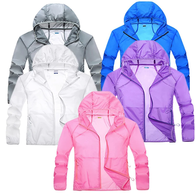 D5 Quick-Drying Raincoat Waterproof Fishing Coat Unisex Outdoor Sun Protection Jackets Lightweight Breathable Women Windbreaker