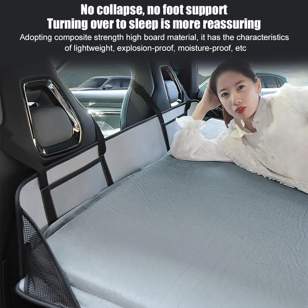 Back Seat Extender Car Seat Cover Camping Air Mattress, Hammock Travel Bed Non Inflatable Car Extra Long Mattress For SUV