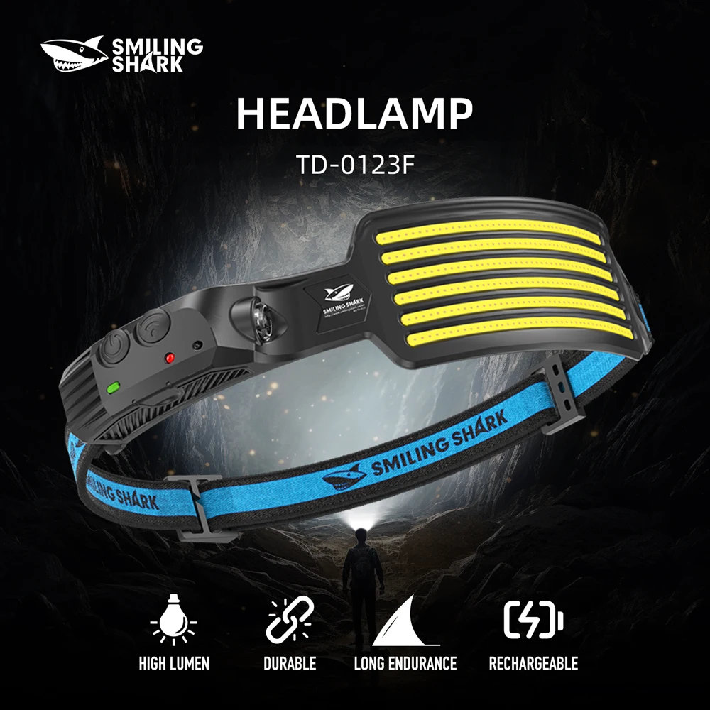 

1pc Smilingshark TD-0123F Headlight ,LED Headlamp & Super Bright Head Lamp , Ultra-Lightweight Head Light for Camping, Fishing