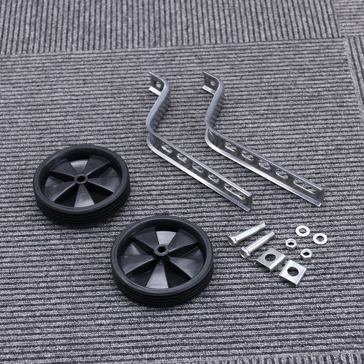

Children Bike Training Wheels Sturdy Durable Balance Auxiliary Universal Porous Steel Accessories Safe Confidence First Time