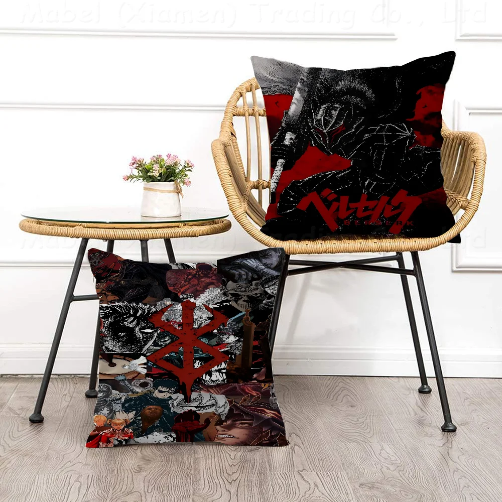 Japanese Anime Berserk Cushion Cover Decorative Pillow Sofa Home Decor Case Pillow Cases