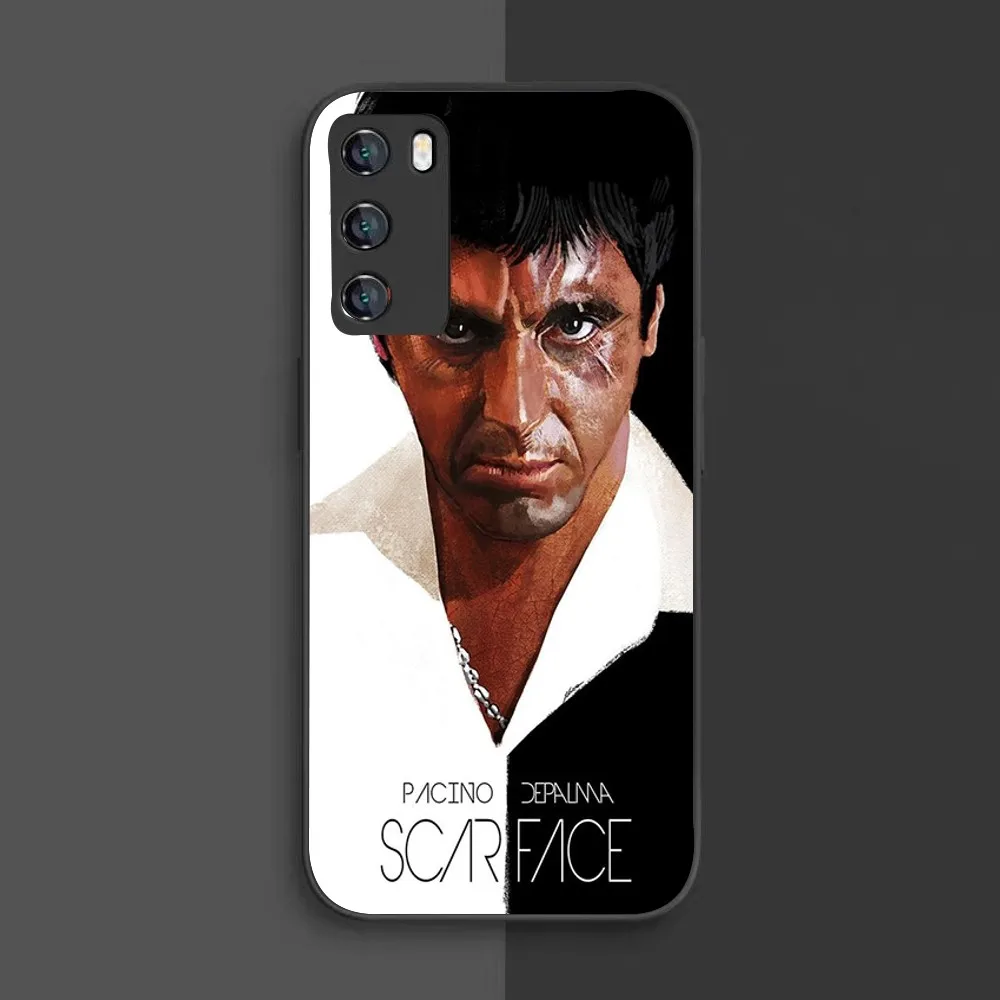 Scarface 1983 filme al pacino caso de telefone para samsung galaxy a52 a12 a51 s21 borda s22ultra s23 s20lite plus ultra preto capa