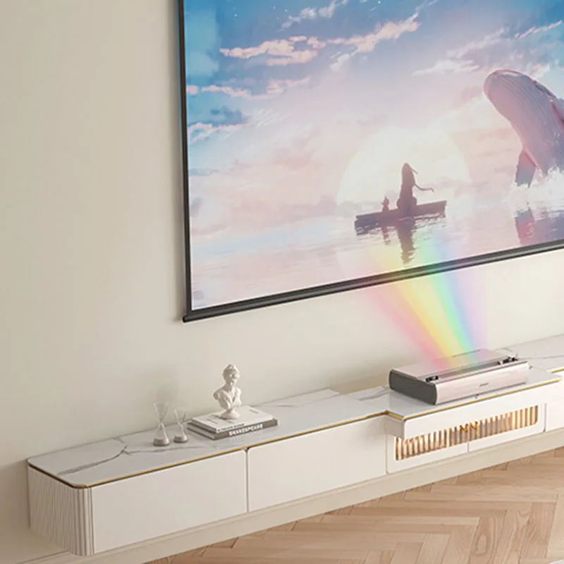 Modern Consoles Tv Cabinet Mobile Display Storage Floating White Tv Stands Storage Meuble Tv Salon Living Room Furniture