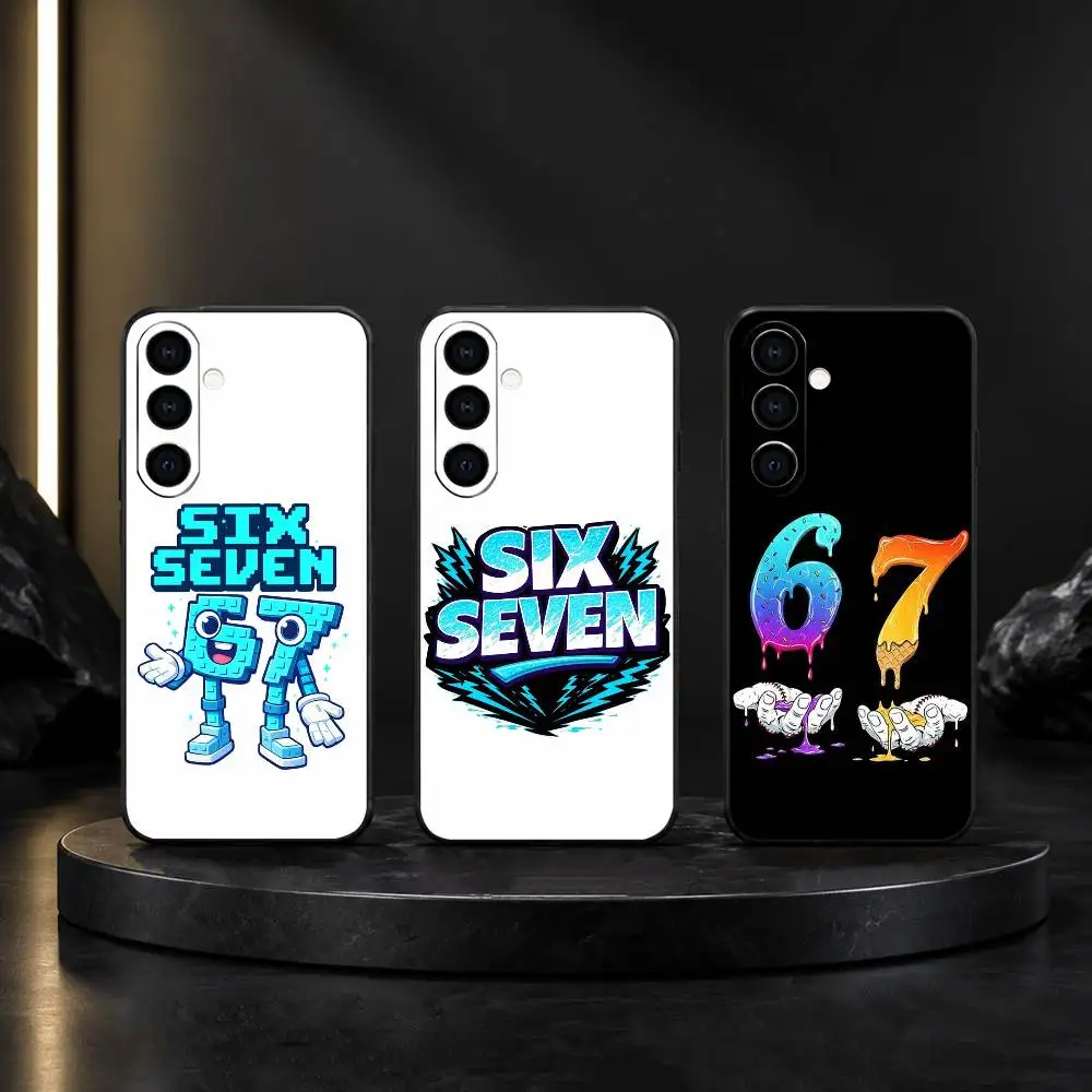 Six Seven M-Meme Aesthetics  Phone Case For Samsung Galaxy A91,80,73,72 ,71,53,52,32 ,31,22,21s,20,Soft Black Case