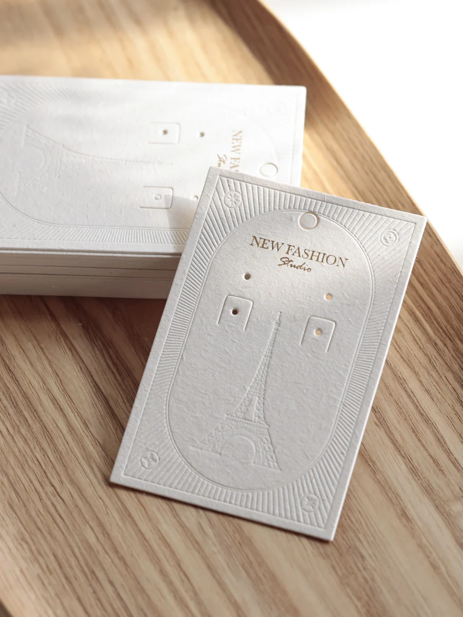 

Jewelry Accessories Drop Earrings Display Paper Cards Holder Price Label Store Packaging Display Cards DIY Hang Favor Label Tags