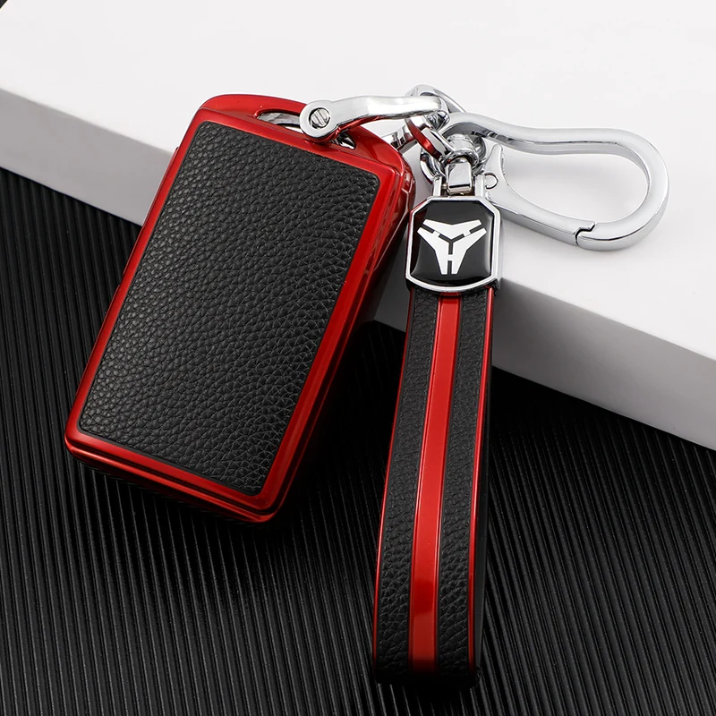 TPU Leather Car Smart Key Case Cover for Mazda 3 Alexa CX4 CX5 CX-5 CX8 CX-30 CX30 2019-2020 Holder Protector Shell Accessories