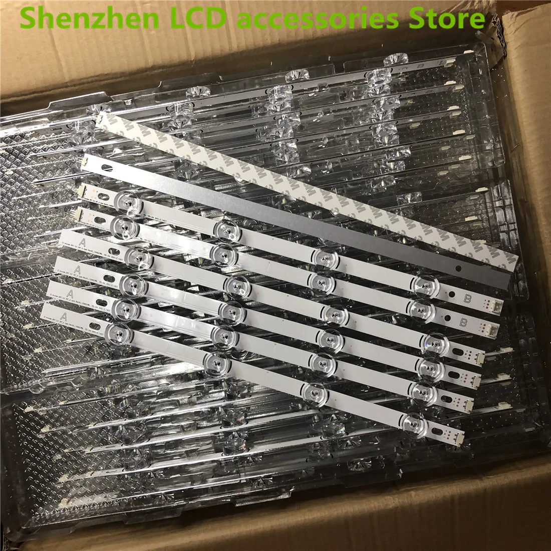 8 أجزاء/وحدة LED قطاع 8 مصباح ل 390HVJ01 Lnnotek Drt 3.0 39 "39LB561V 39LB5800 39LB561F