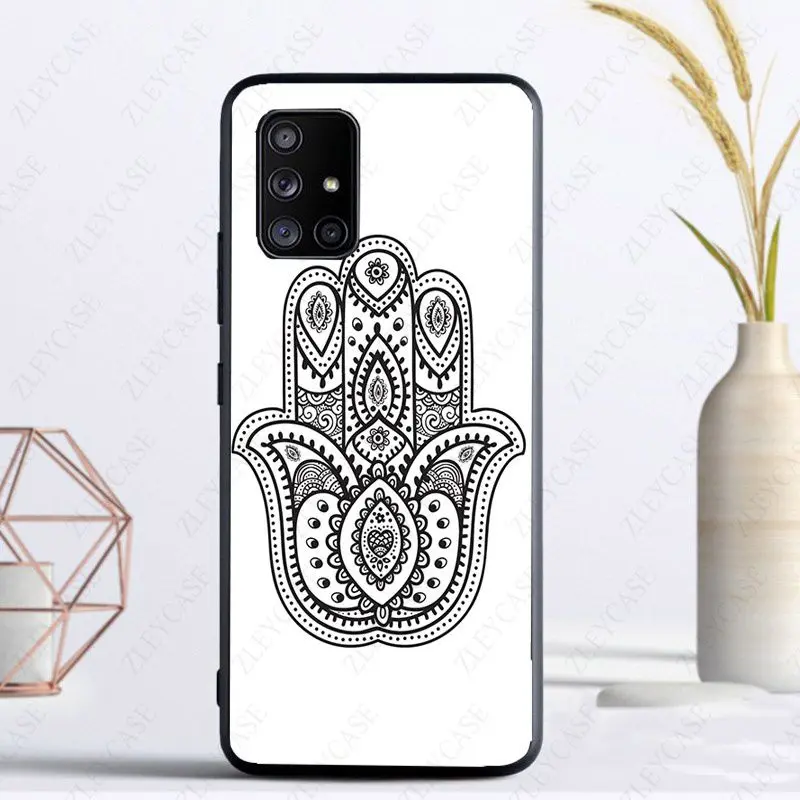 Hamsa Hand Amulet Psychedelic Phone Cover For samsung Galaxy A14 A53 A13 A12 A30S A40 A22 A23 A32 A34 A50 A51 A52S A71 A73 case