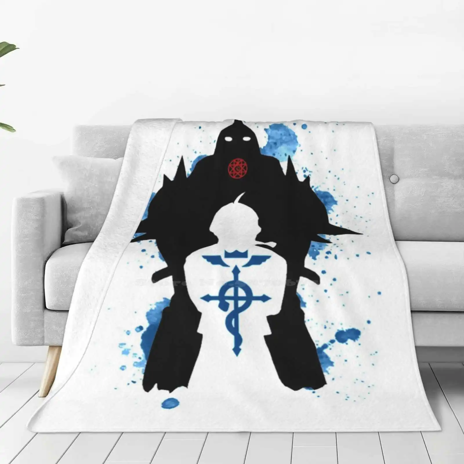 Fullmetal Alchemist Soft Warm Light Thin Blanket Anime Fma Fullmetal Alchemist Brotherhood Alchemy Manga Alphonse Elric Edward