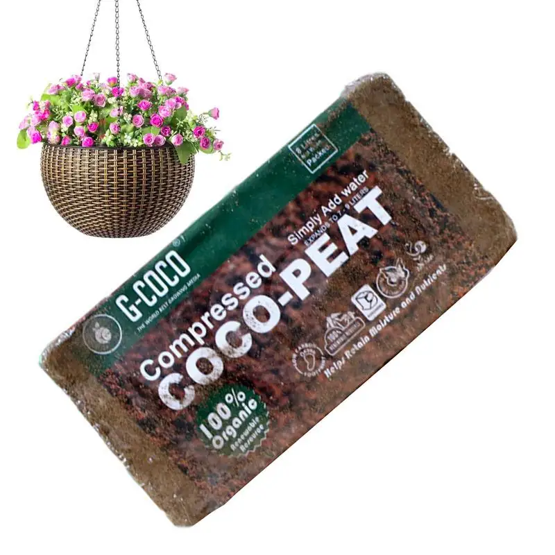 

Coco Coir Brick Organic Coco Fiber Compressed with Low EC and PH Balance High Expansion Plant Soil Natural Coconuts Fiber