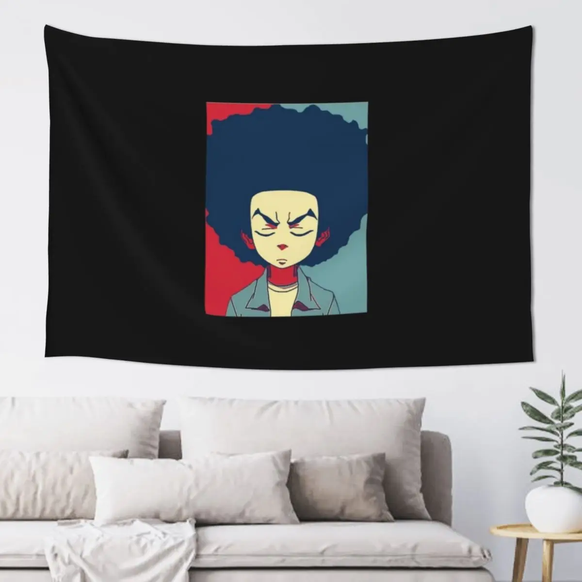 huey from boondocks Tapestry Aesthetic Room Decor Korean Home And Comfort Decor Christmas Decoration Tapestry