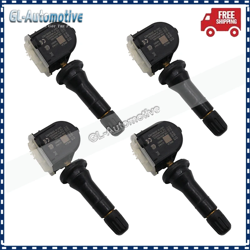 Set of (4) TPMS F2GT-1A180-CB Tire Pressure Sensor for Ford Edge Escape Fiesta Galaxy S-Max F-15 F2GT 1A180 CB 433mhz