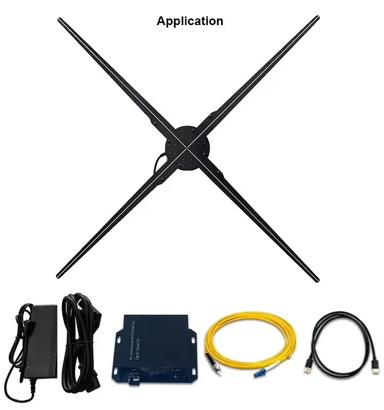 

Pc Connected Hologram Equipment 100Cm Holographic Display Hdmi-Input Interactive 3D Hologram Projector Hdmi-Synchronization