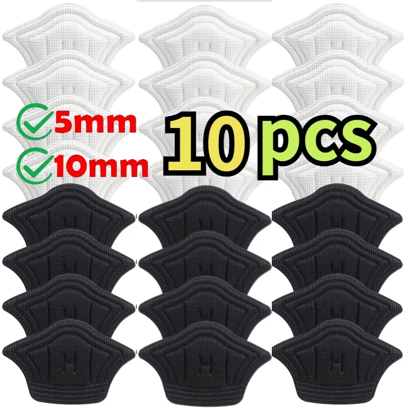 Image of 10 Stück/Set Einlegesohlen für Schuhe, Fersenpolster für Sportschuhe, größenverstellbare Fußpolster, Fersenschutz, Rückseitenaufkleber, Schuhpolster
