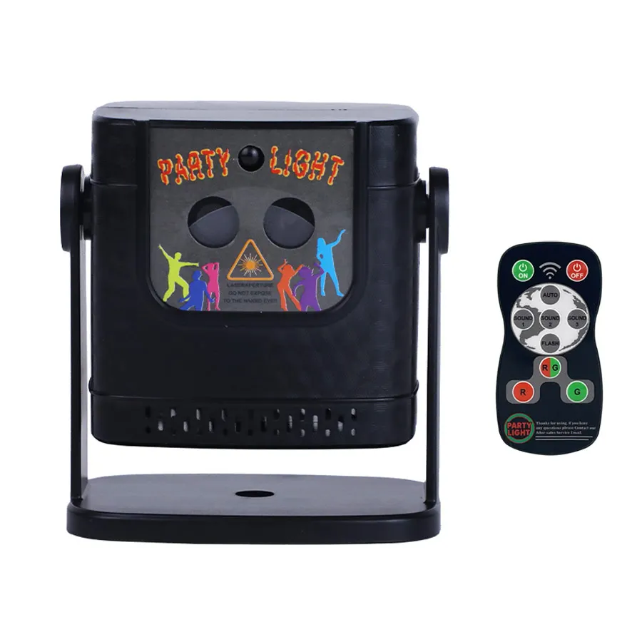 YSHR10 R & G تأثير DJ ديسكو ضوء 60 أنماط جهاز عرض ليزر فلاش بار الرقص غرفة نوم حفلة عيد ميلاد عيد الميلاد الديكور مصباح #6