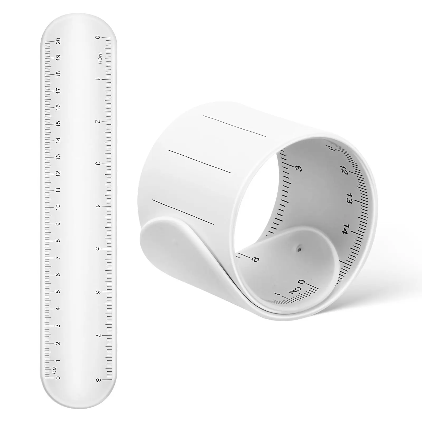 

2 Pcs Memo Circle Erasable Note Pad Thumb Wristband Bracelet Silica Gel Notepad