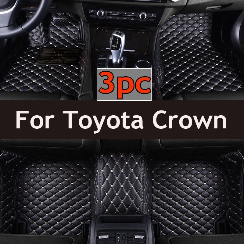 

Car Floor Mats For Toyota Crown S180 2003~2009 Carpet Luxury Leather Mat Anti Dirt Pad Car Accessories Auto Durable Rug