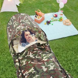 Outdoor Cycling Wilderness Camping Park Speed Opening Hotel Business Trip Anti-sneak Privacy Portable Sleeping Bag,Single,Double