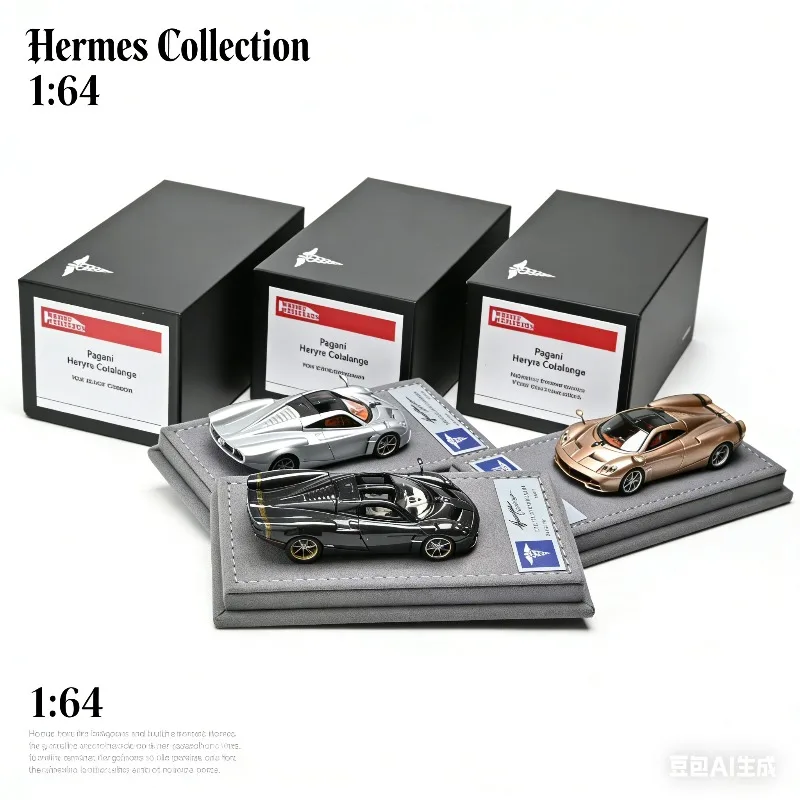 

Hermes Collection 1:64 Pagani Huayra realistic static resin car model, a boys' holiday gift toy, an adult collection piece.