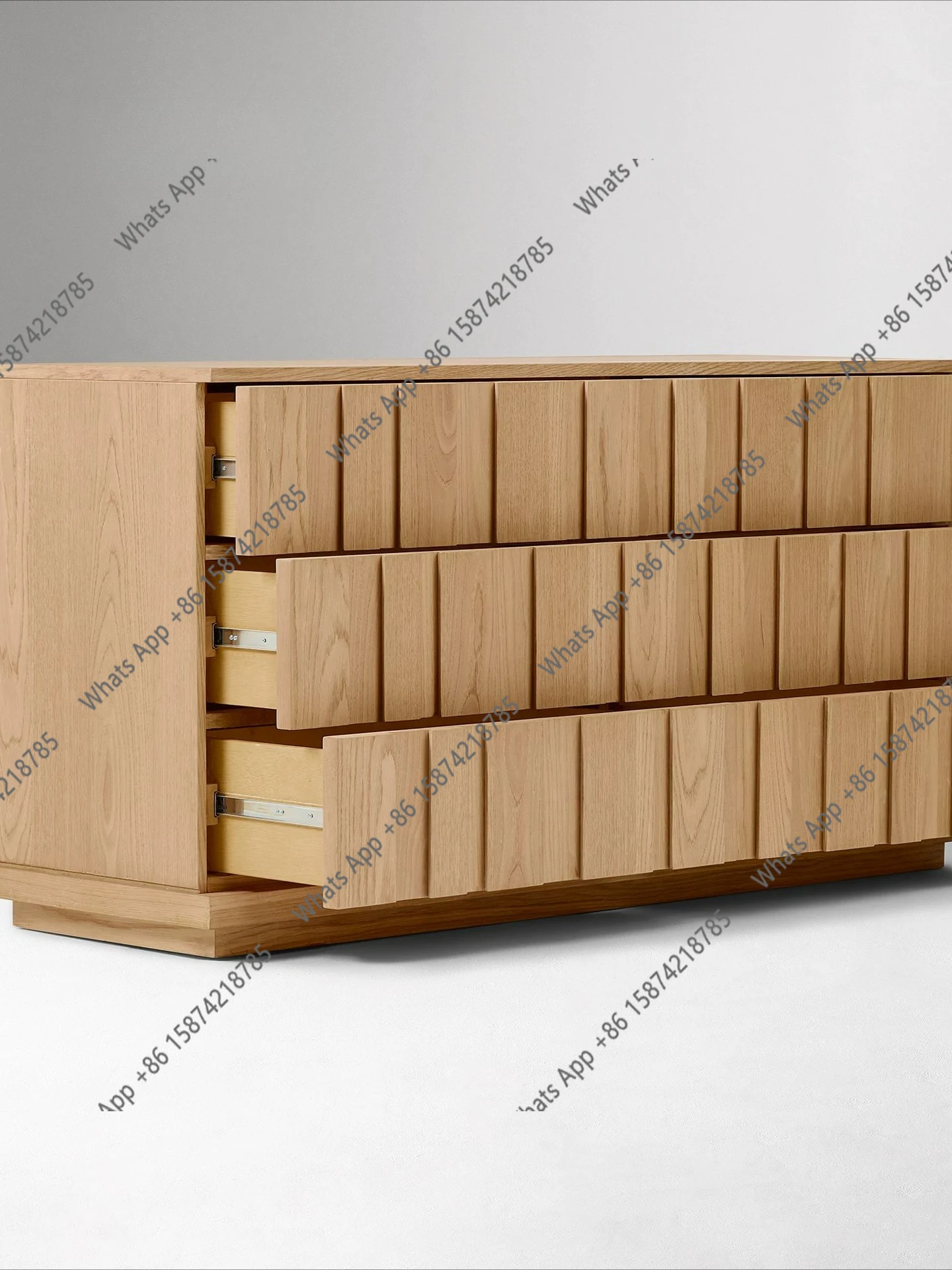 Designer second-hand sideboard, drawer floor-to-ceiling cabinet, side six-bucket five-drawer bed ash, entrance log