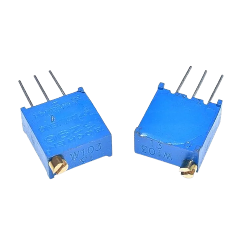 10PCS 3296W 103 10K potentiometer Kit High Precision Variable Resistor 10k 100R-1M 200R 500R 1k 2k 5K 10K 20K 50K 100K 200k 500k