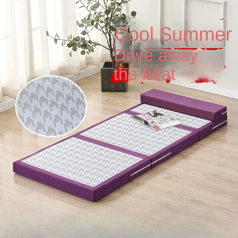 Thickened Sponge Tatami Mattress Comfortable Foldable Floor Mat for Balcony and Lazy Naps Japanese-Style Tatami Floor