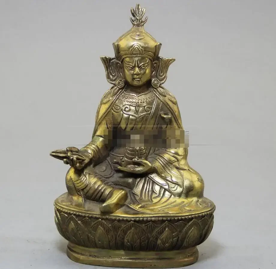 

Copper Statue Factory direct sales retro antique antique crafts wholesale collection of exquisite brass Bodhisattva Buddha ornam