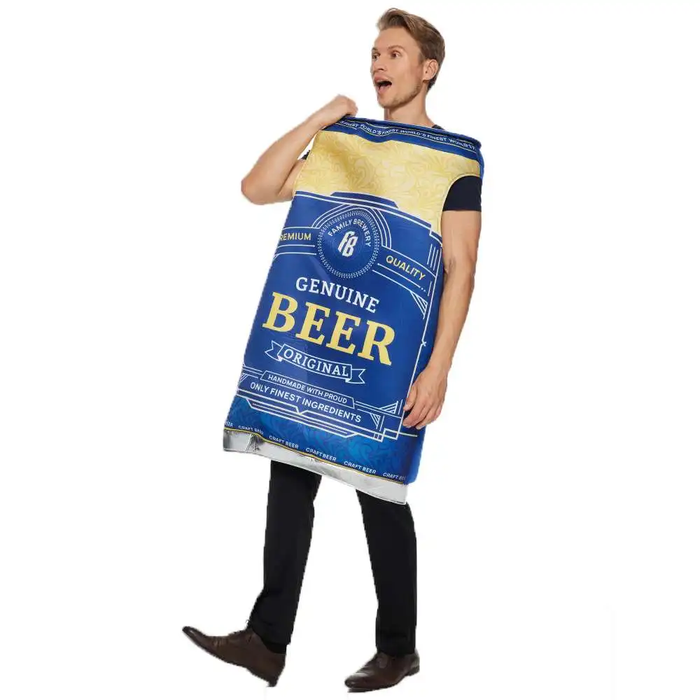 

Halloween New Can Beer Pack Fun Spoof Sponge Costume Party Ladies Fashionable Trendy Stage Performance Clothing