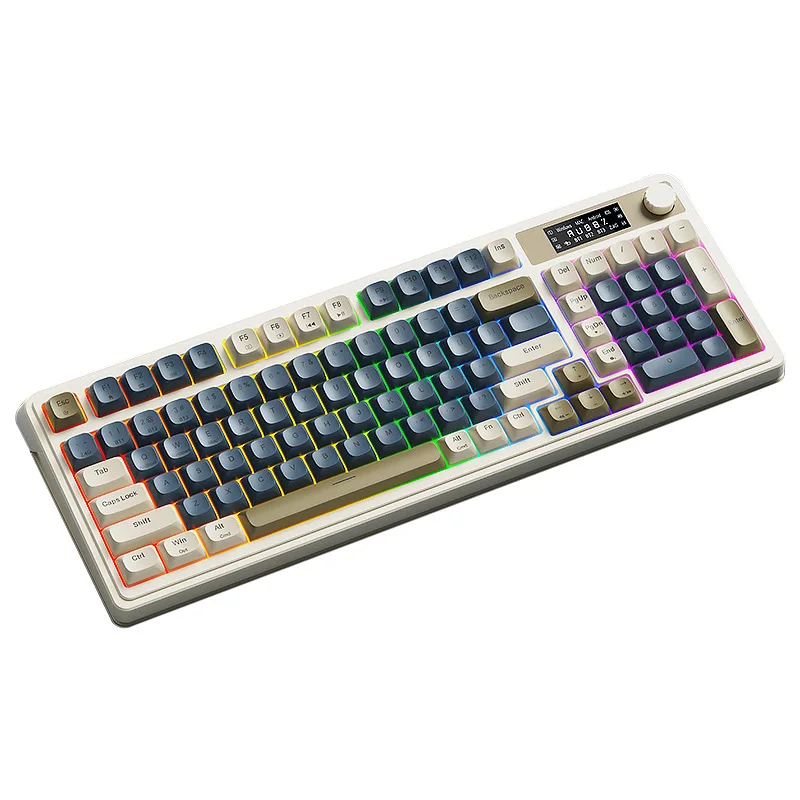 

Wireless keyboard three-mode Bluetooth wired with display screen high value e-sports game office universal