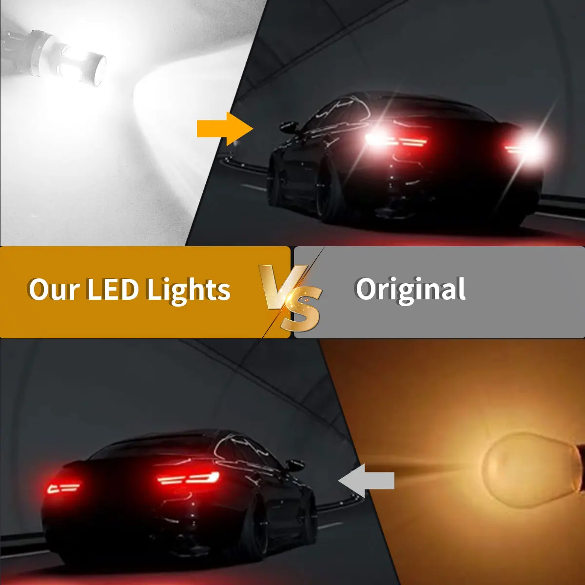 7443 LED-Lampen W21/5 W 9715R T20, hohe Helligkeit, 2016, LED-Chips für Kfz-Blinker, Ausverkauf, Parkplatz, Lesebreite, Lichter – Detail 5