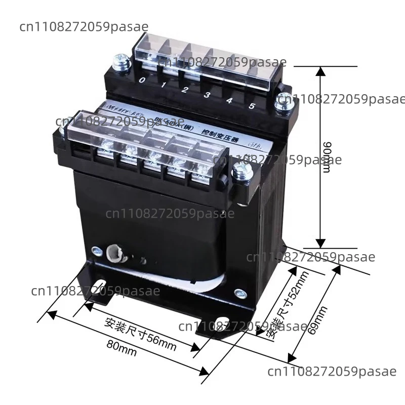 Single-phase Isolation Control Transformer for Machine Tools: AC 380V/220V To 220V/36V/24V, Copper