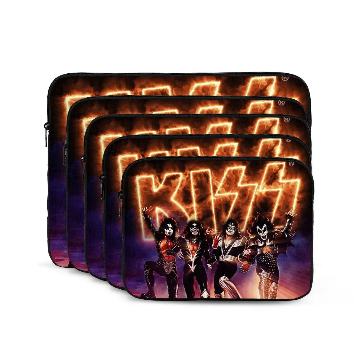

KISS The Band - Destroyer Fire Log Сумка для ноутбука Чехол для Macbook Air Pro Tablet Противоударный чехол Сумка