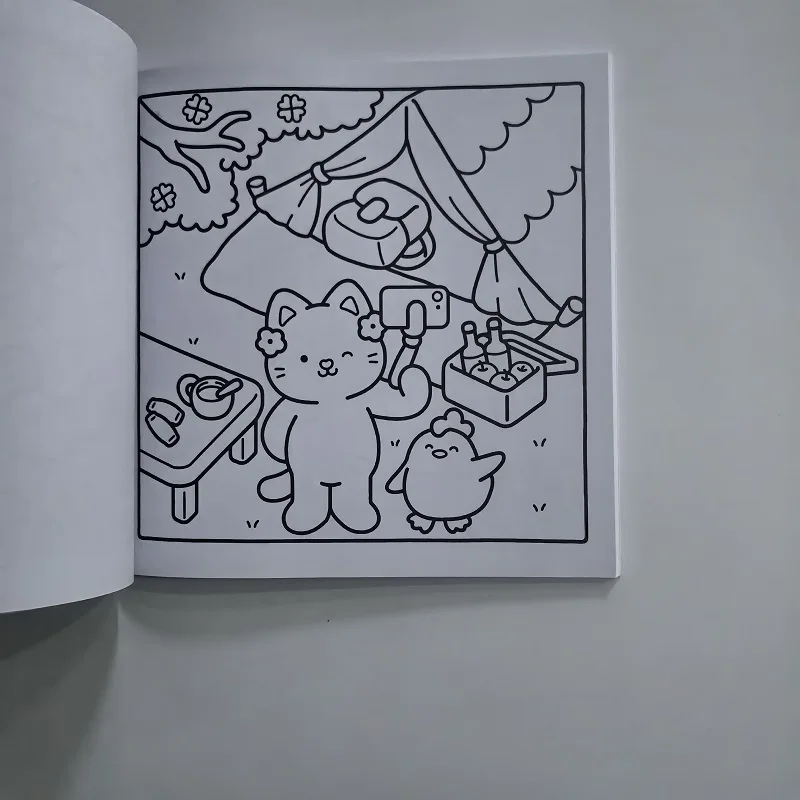 Little Friends Coloring Book - Fun & Simple Animal Designs for Stress Relief, Great for Teens & Adults