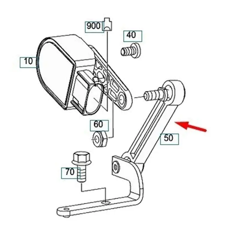 ABTD-Strut Car Rear Right Height Sensor Link A1663200832 For GLS X166 ML W166 GLE W292 Headlight Level Sensor view 3