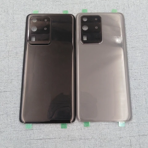 Крышка батарейного отсека для Samsung S20 SM-G980, задняя крышка, задняя панель, дверной корпус, чехол с объективом камеры для Galaxy S20 Plus S20 + SM-G985F