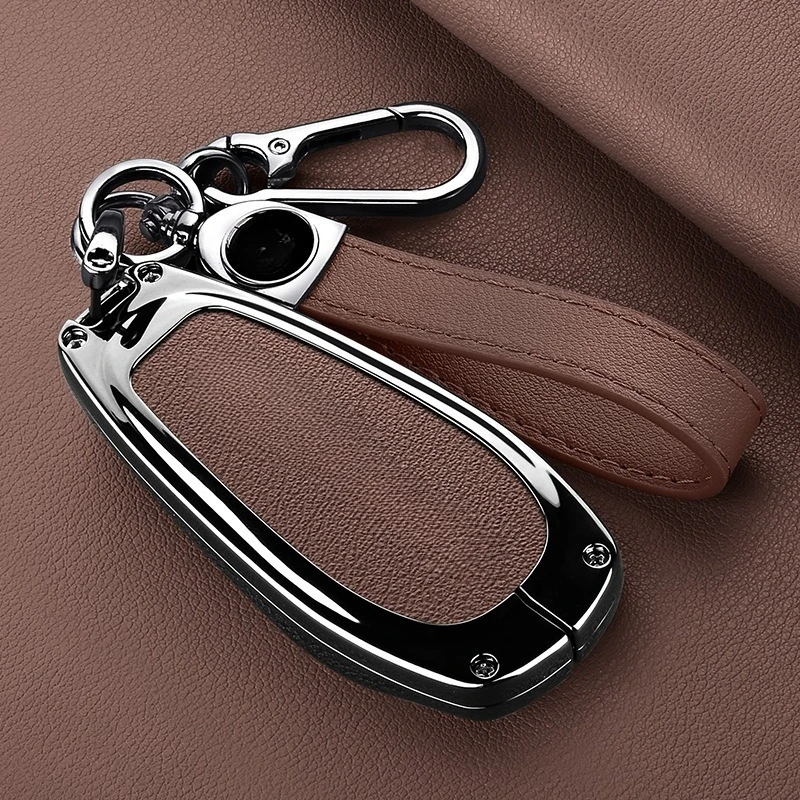 Premium Zinc Alloy Key Cover Case for MG Cyberster 4WD Legend Edition (2024) - Protective Key Fob Shell Key Bag Chain