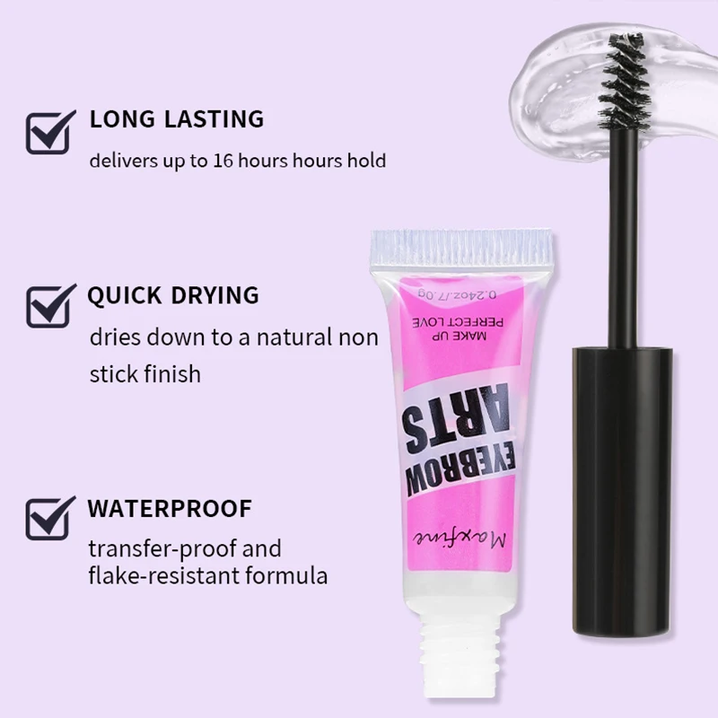 7g Waterproof Mascara Eye Shadows Long-lasting Fixed Eyebrow Quick-dry Hose Transparent Eye Black Korean Makeup Products