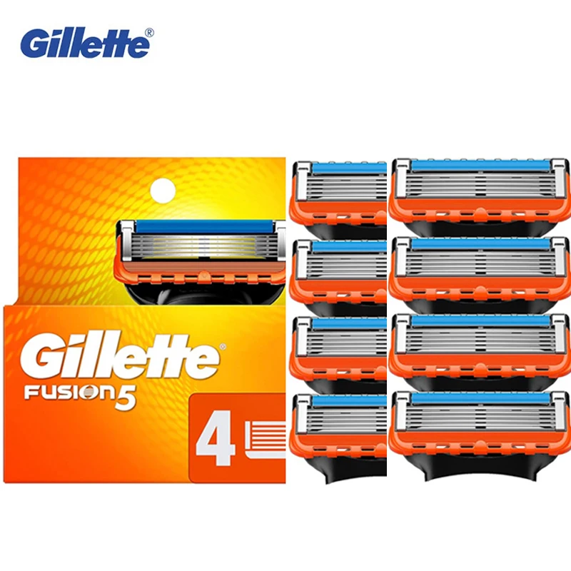 Gillette Fusion 5 Men's  Razor Blade Refills Cartridges 4/8 Razor Blade Refills For Gillette Fusion handles