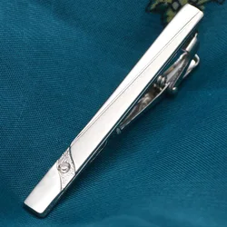 Men Metal Silver Color Tie Clip For Men Wedding Necktie Tie Clasp Clip Gentleman Ties Bar Crystal Tie Pin For Men's Accessories