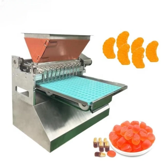 Bulk dog gummy bear vitamin jelly and gummy pouring moulding machine manual desktop small production line